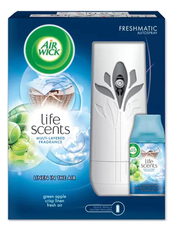 Airwick Freshmatic Autospray Kit - Linen in the Air