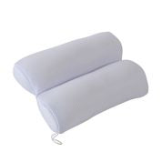 Bath Bliss Quick Dry Ultra Comfort Micro Mesh Sanitized Bath Pillow-White