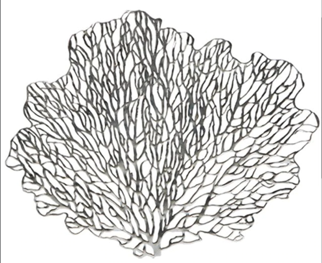 Home Details Leaf Placemat - Silver