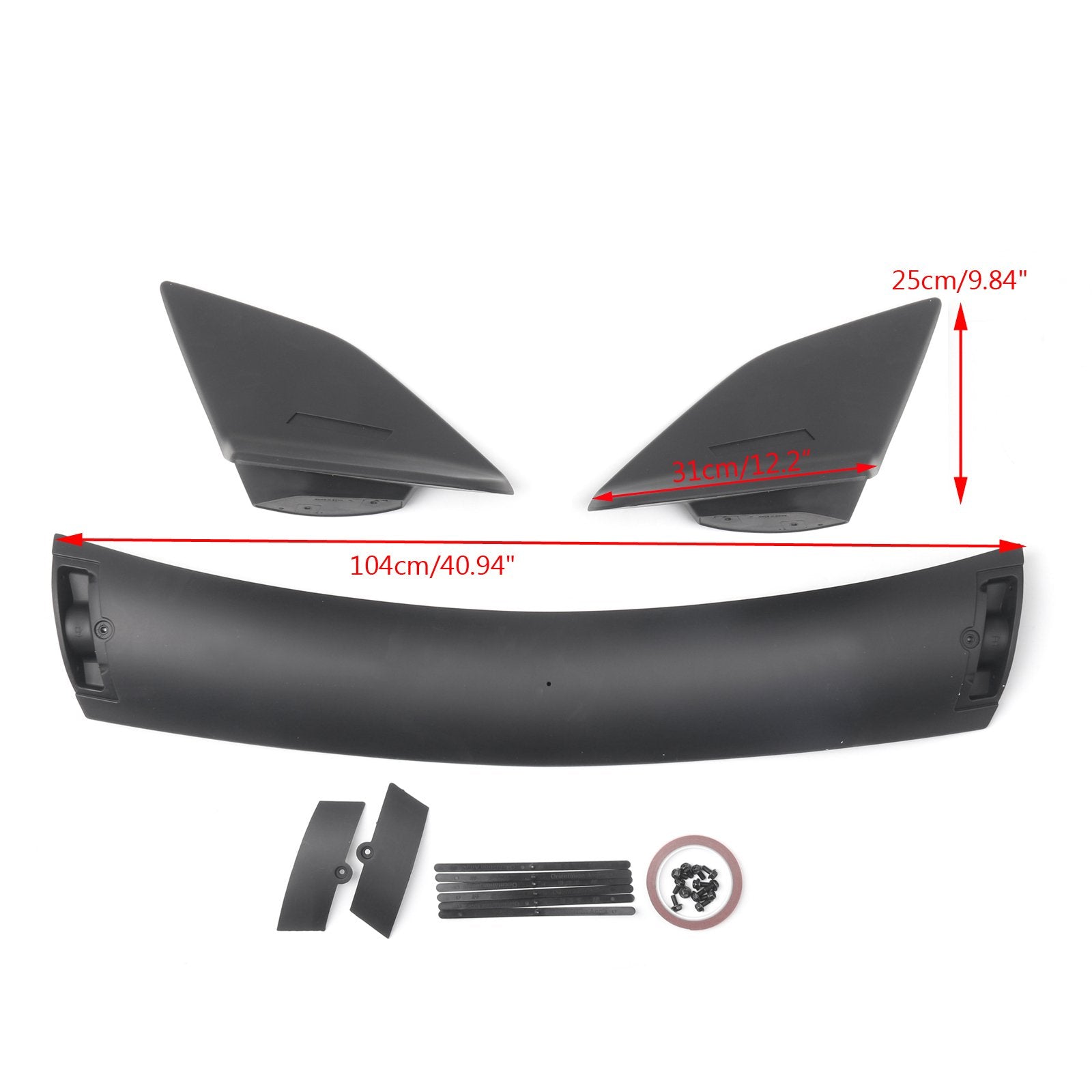 Type R Style ABS Plastic Rear Trunk Wing Spoiler For 2016-2018 Honda Civic 4Dr Sedan Generic