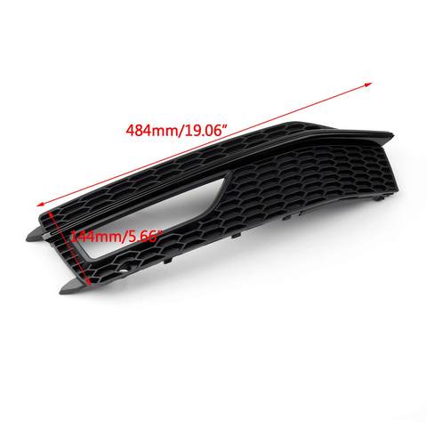 Bumper Fog Light Lamp Cover Grille Grill For Audi A4 S-line S4 (2013-2015) Generic