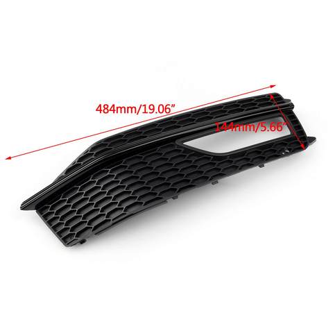 Bumper Fog Light Lamp Cover Grille Grill For Audi A4 S-line S4 (2013-2015) Generic