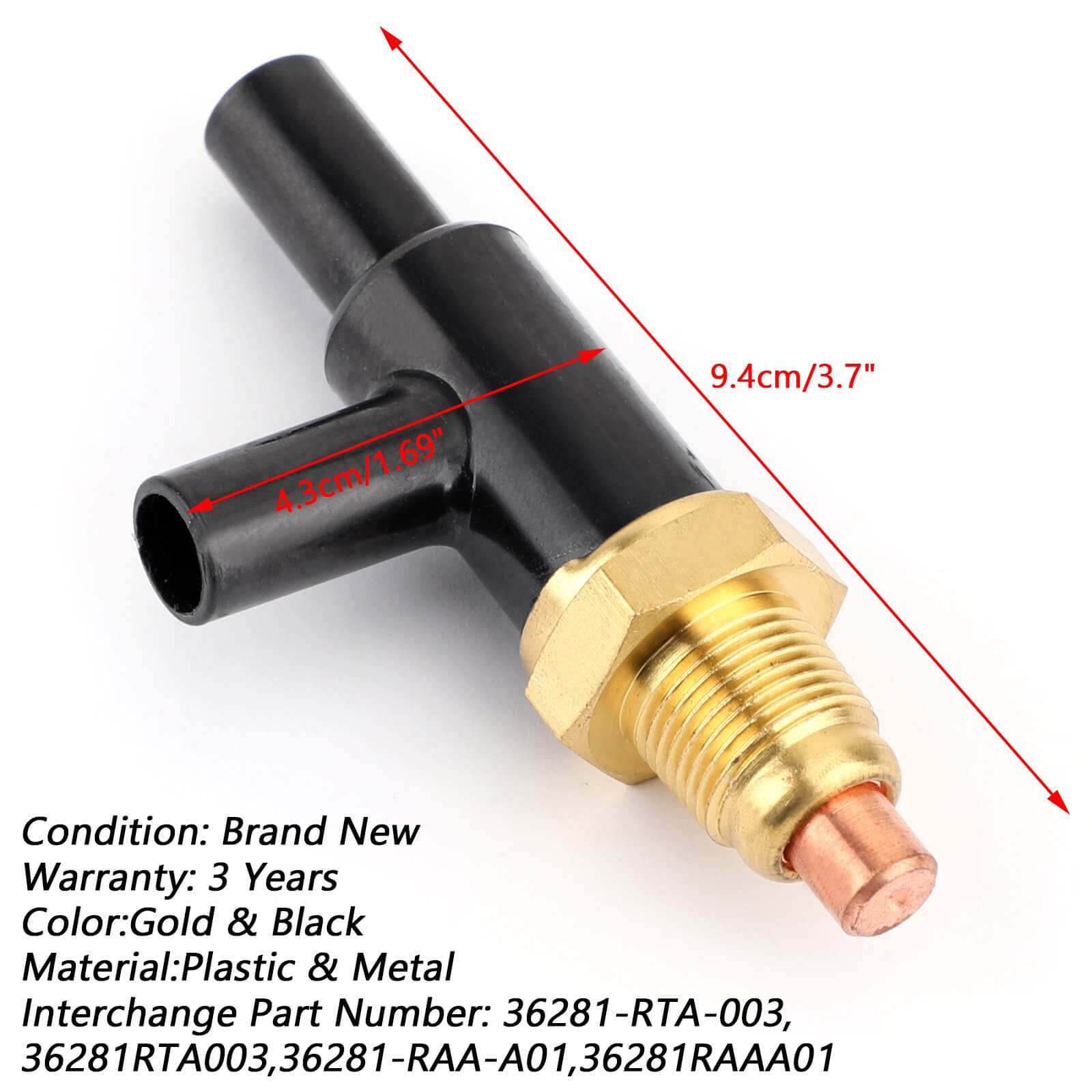 Fuel Injector Air Assist Control Solenoid Valve For Honda Accord Civic CRV 36281-RTA-003 Generic