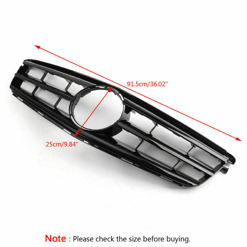 Frontstoßstangengrill, passend für Benz C-Klasse W204 mit LED-Emblem C300/C350 2008–2014