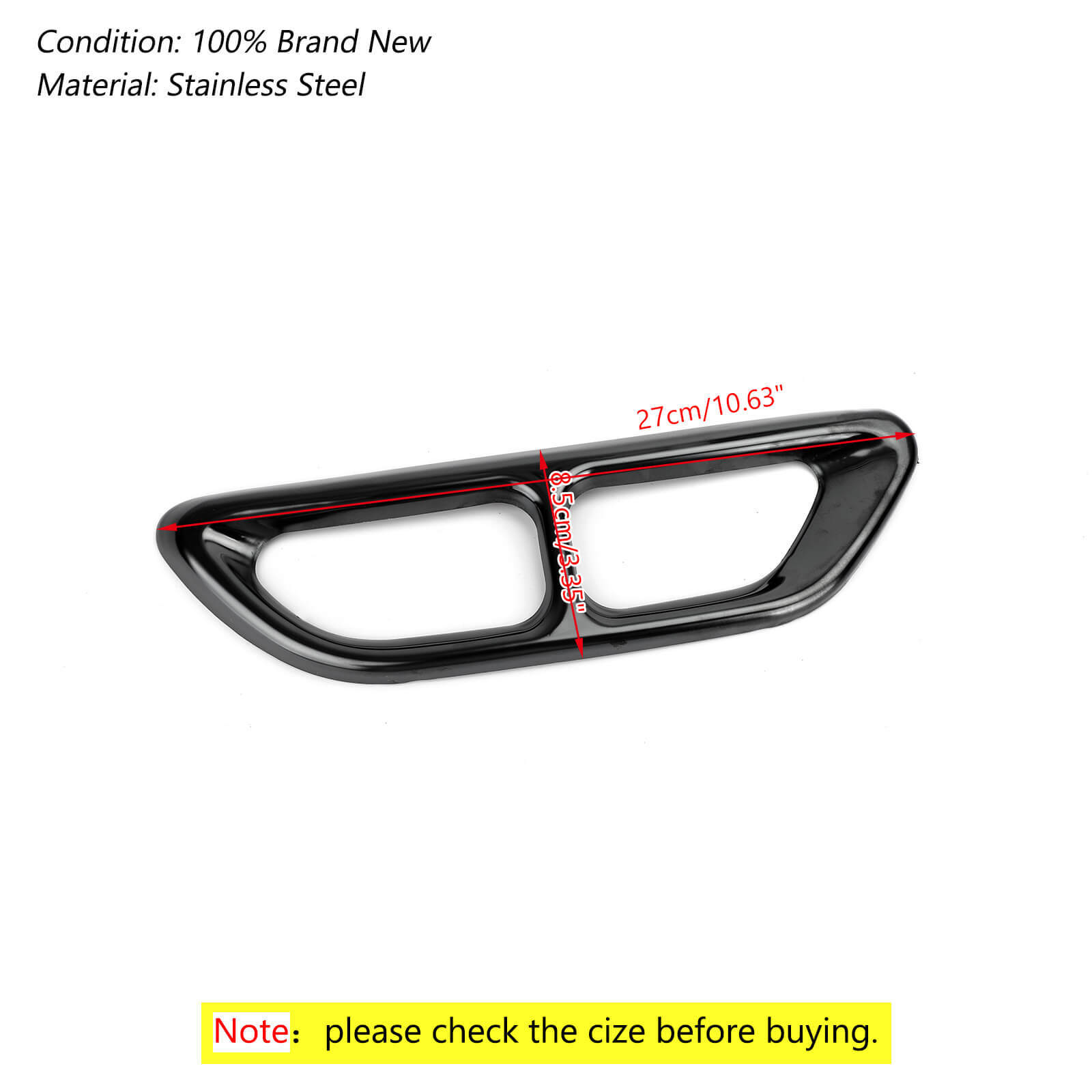 2018 2019 Honda Accord 2pcs Rear Zylinder Exhaust Pipe Cover Trim GenericAuto & Motorrad: Teile, Auto-Ersatz- & -Reparaturteile, Karosserieteile!