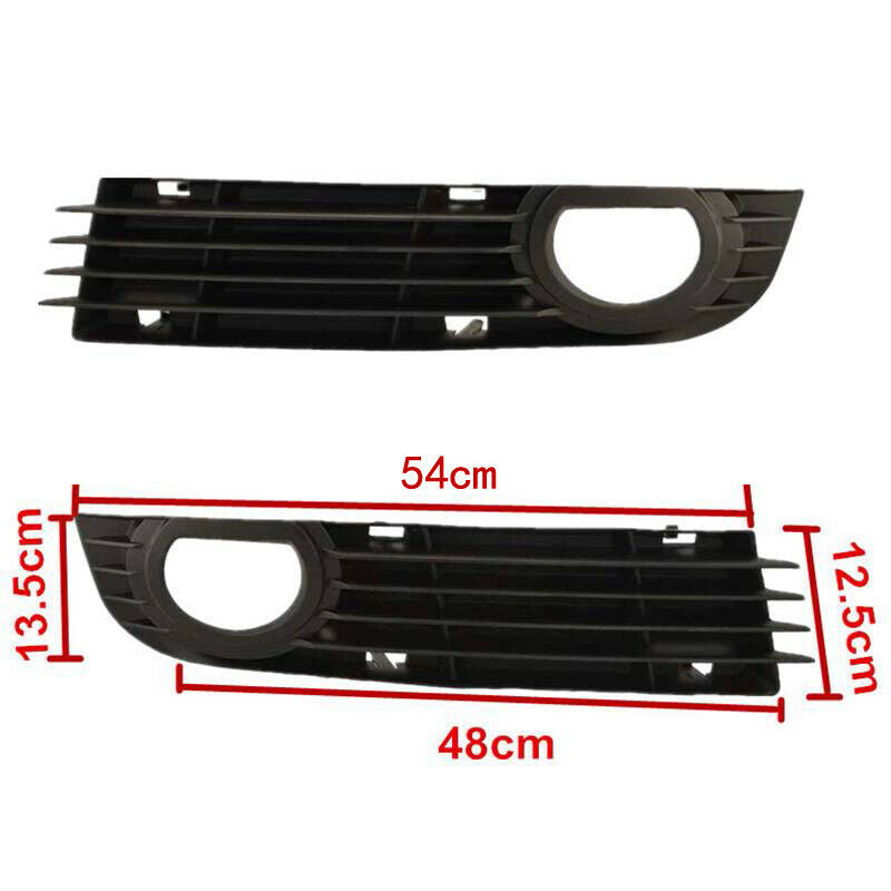 Front Grille Lower Fog Light Bumper Grill Left Right Pair For Audi A8 Quattro 06 07 08 4.2L 6.0L Generic