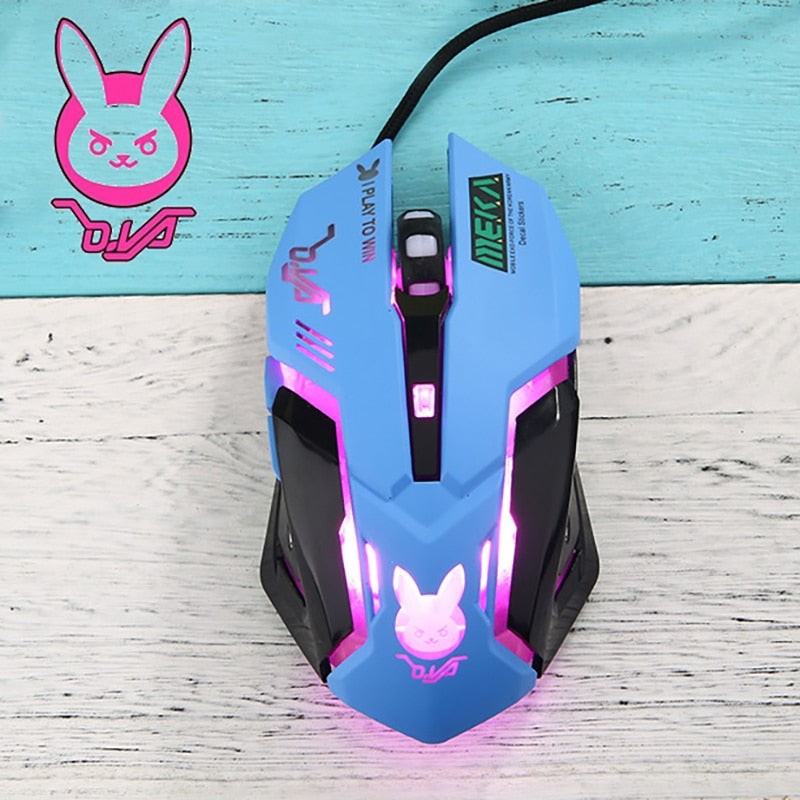 Overwatch Breathing LED Backlit Gaming Mouse