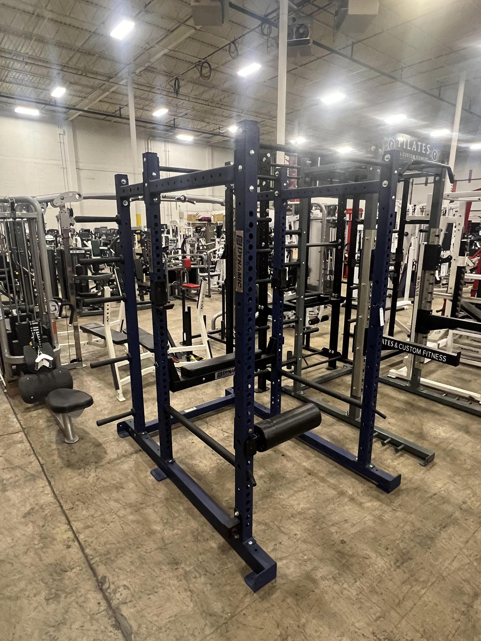 Dynamic Titan Three Post  Power Rack with Plate Storage - Used