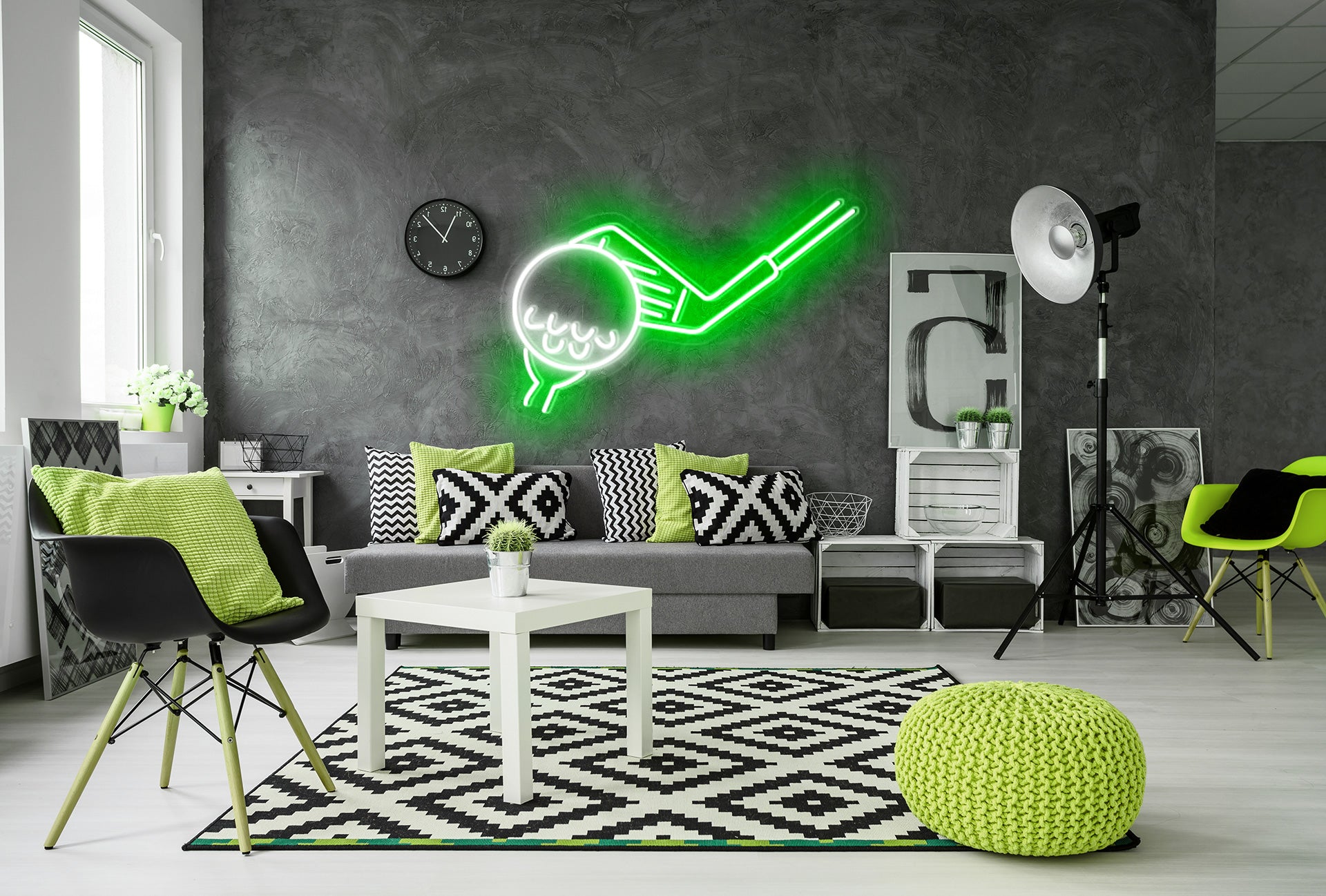 Cool golf club neon