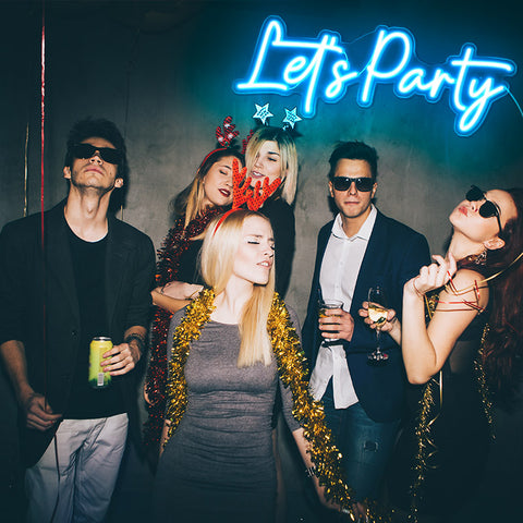 Let's Party Light Sign
