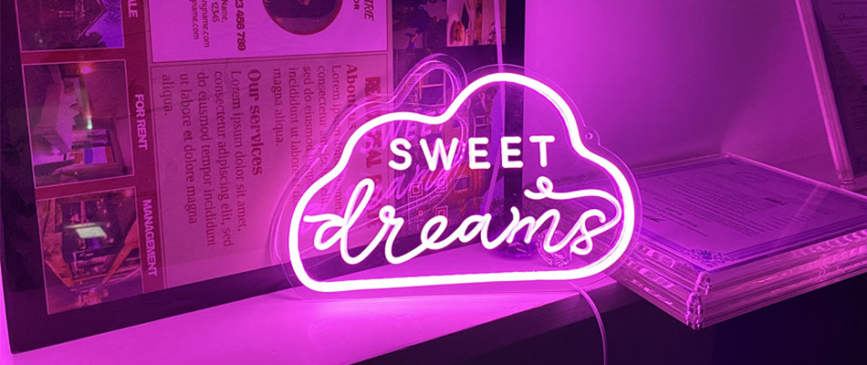 Clouds sweet Neon lights