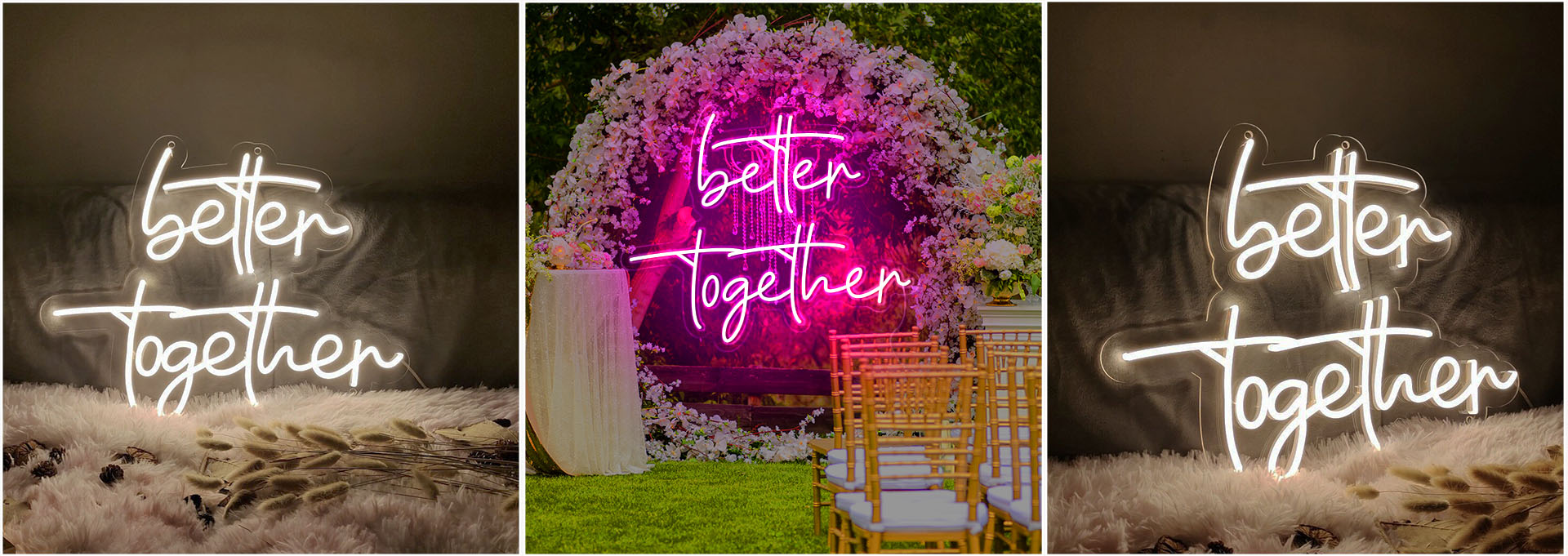 better together neon light sign