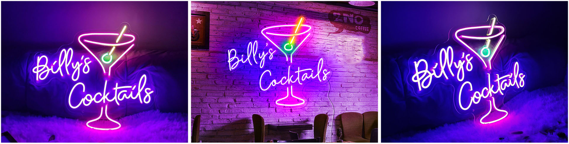custom first name Cocktails  neon sign