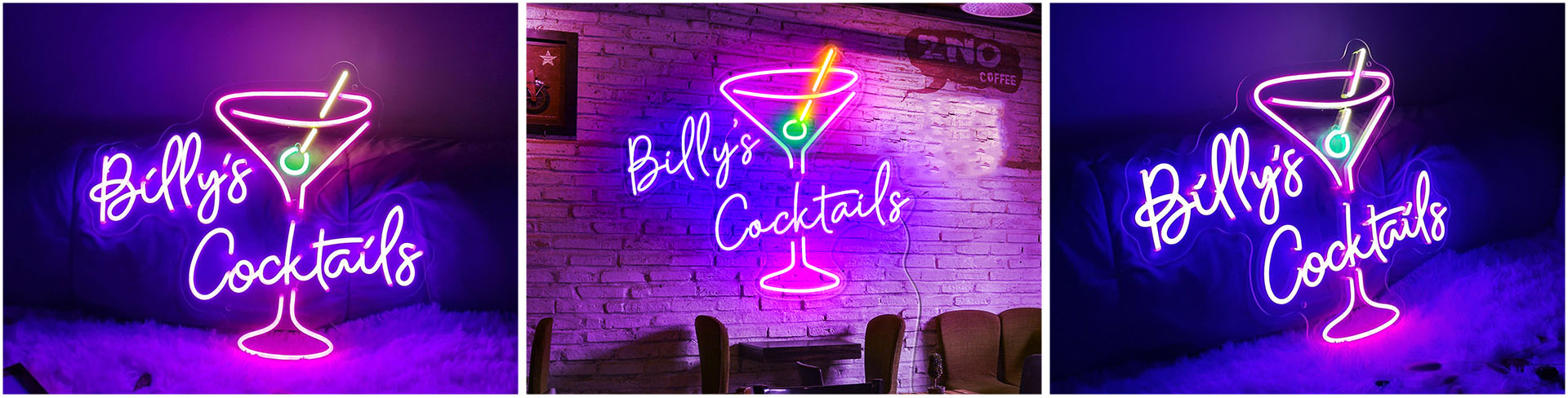 custom first name Cocktails  neon sign