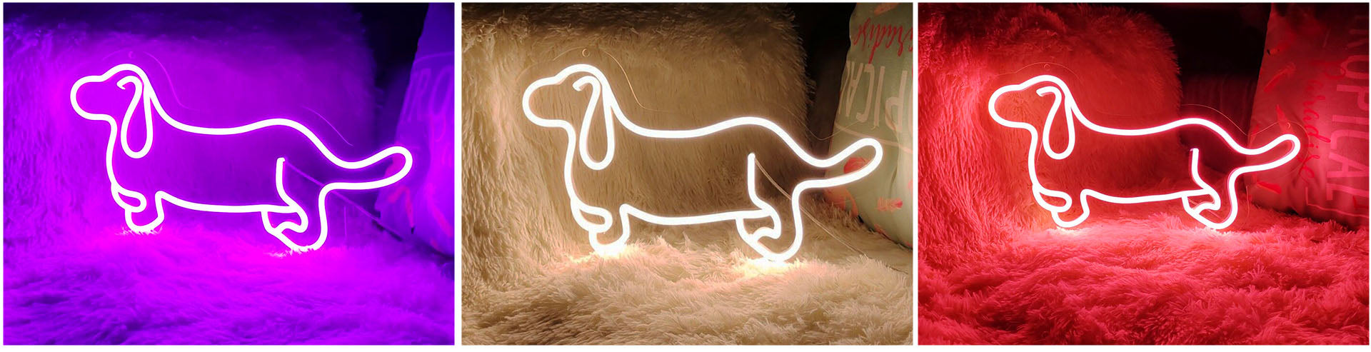 Dachshund Sausage Dog led neon art