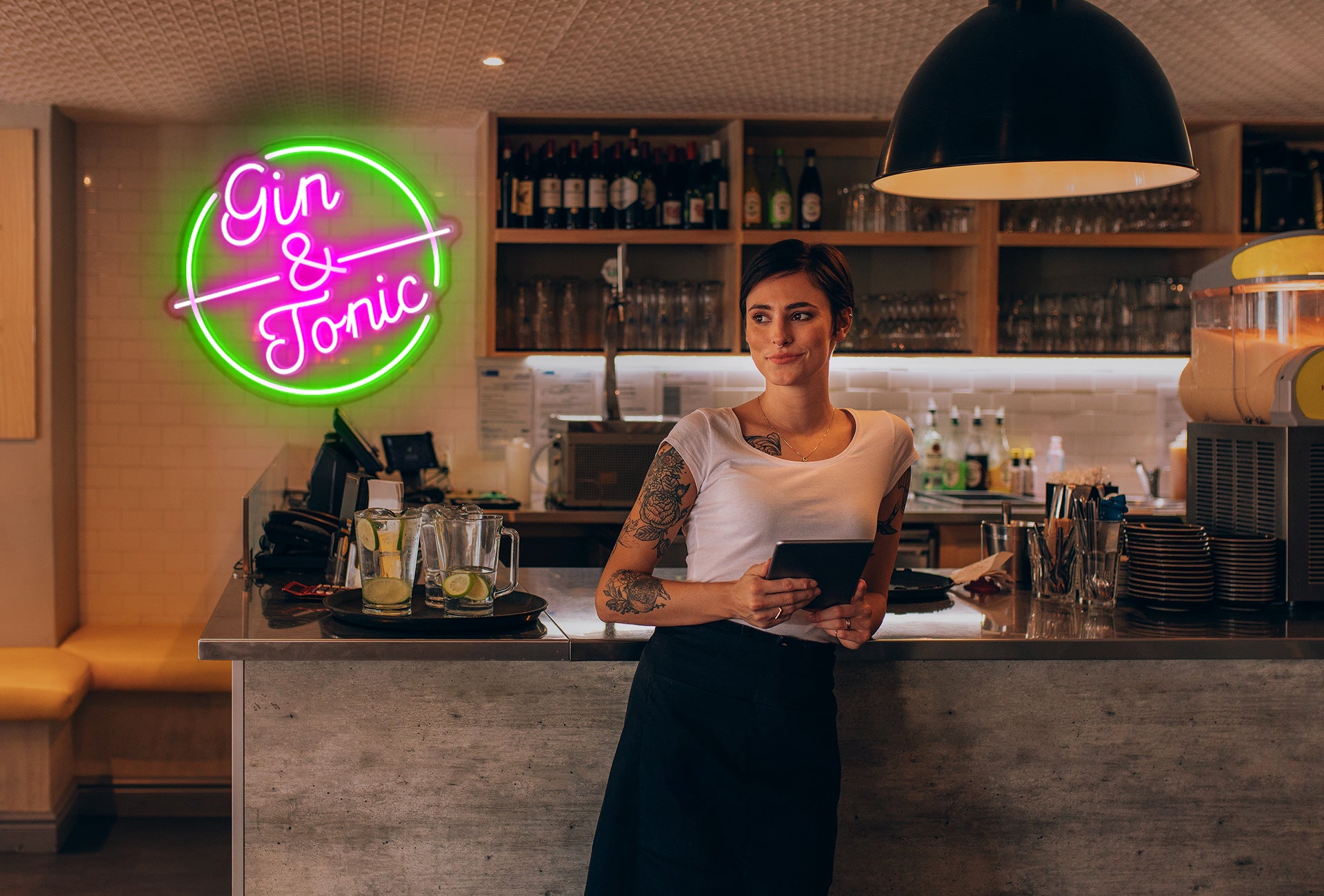 Custom name Gin bar sign