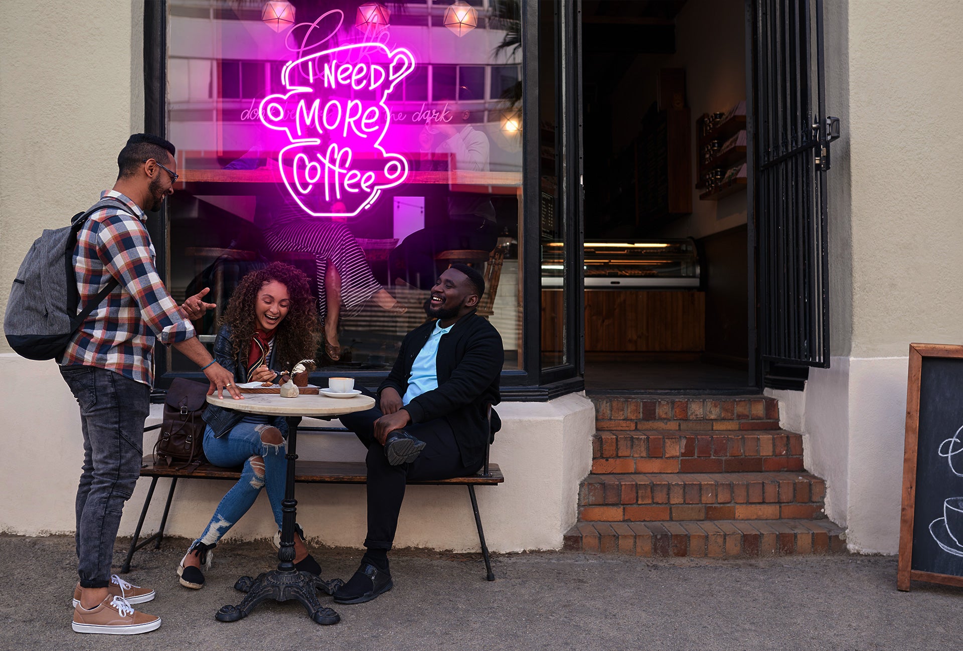 I need more coffee neon art for cafe