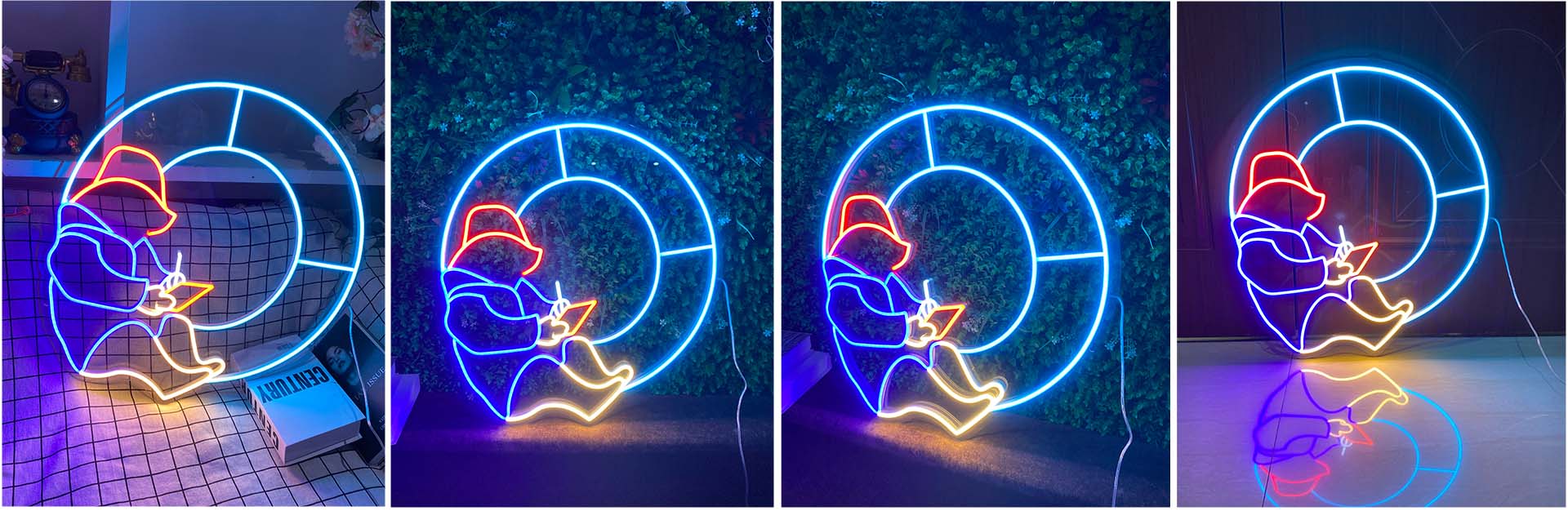 Neon bear led light sign