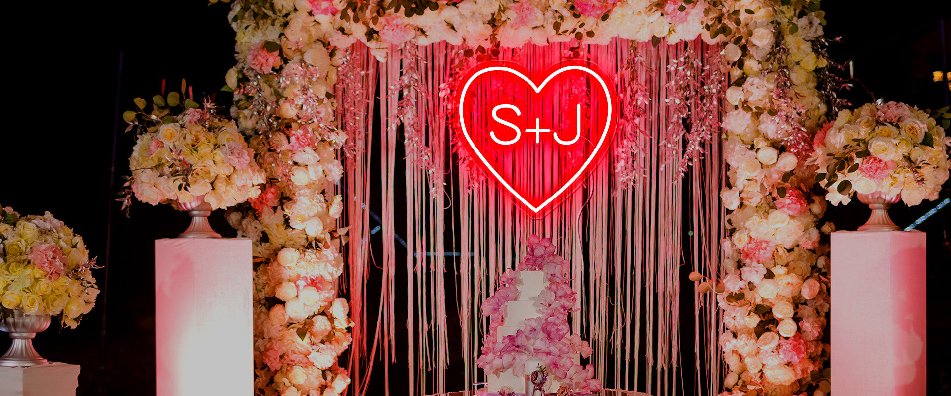 custom first name Initials Neon sign