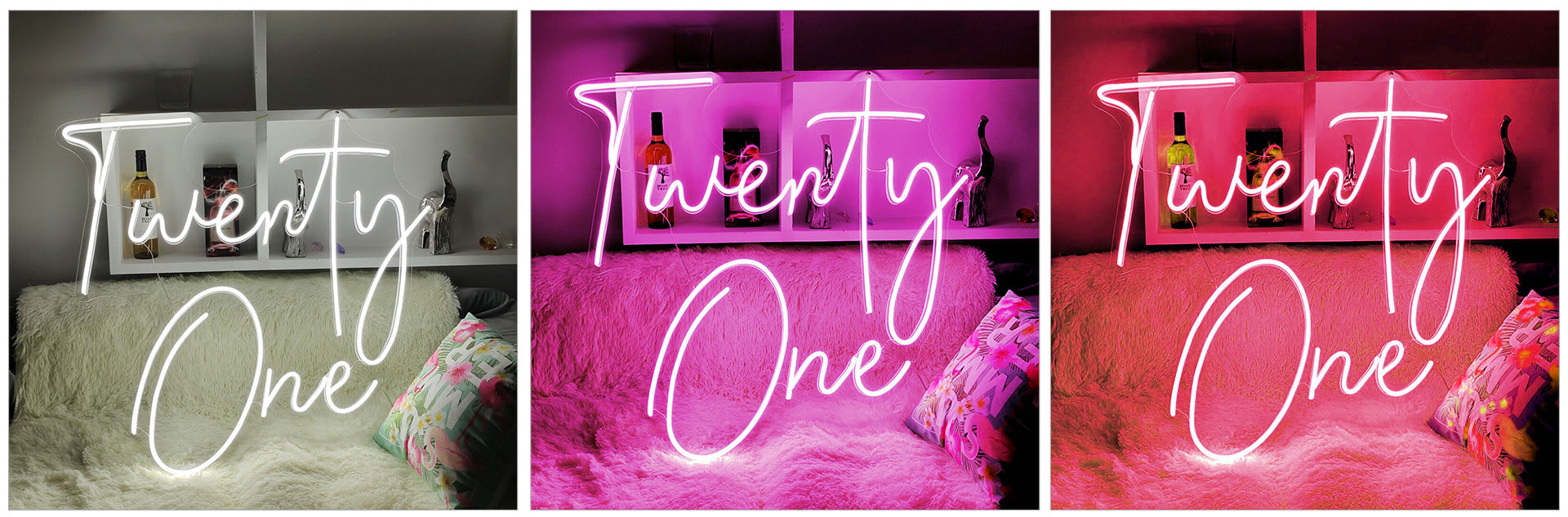twenty one neon light
