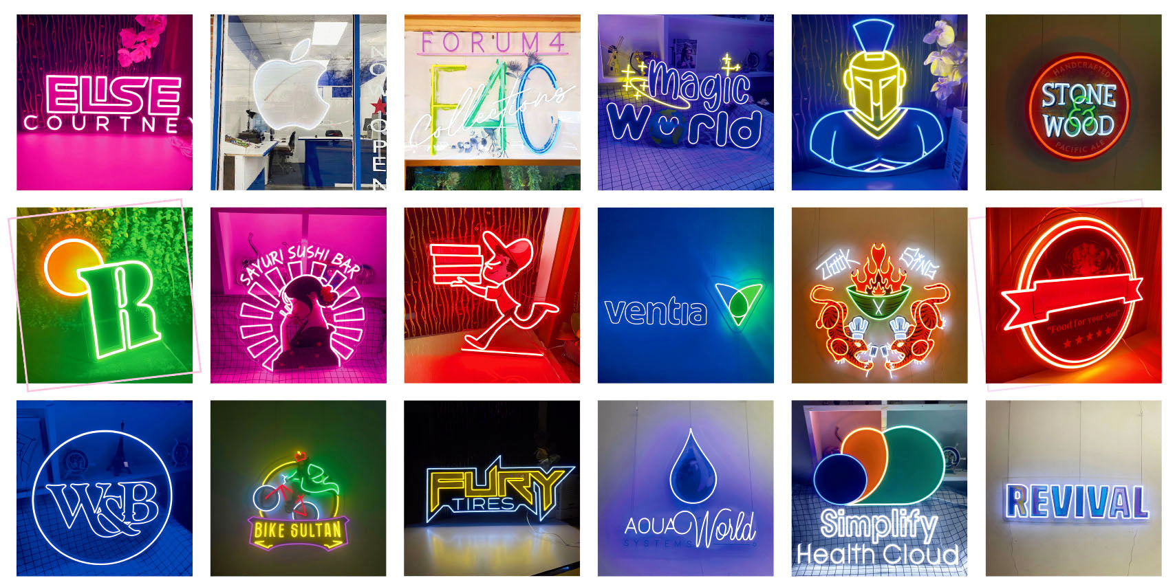 UV printing neon light signs