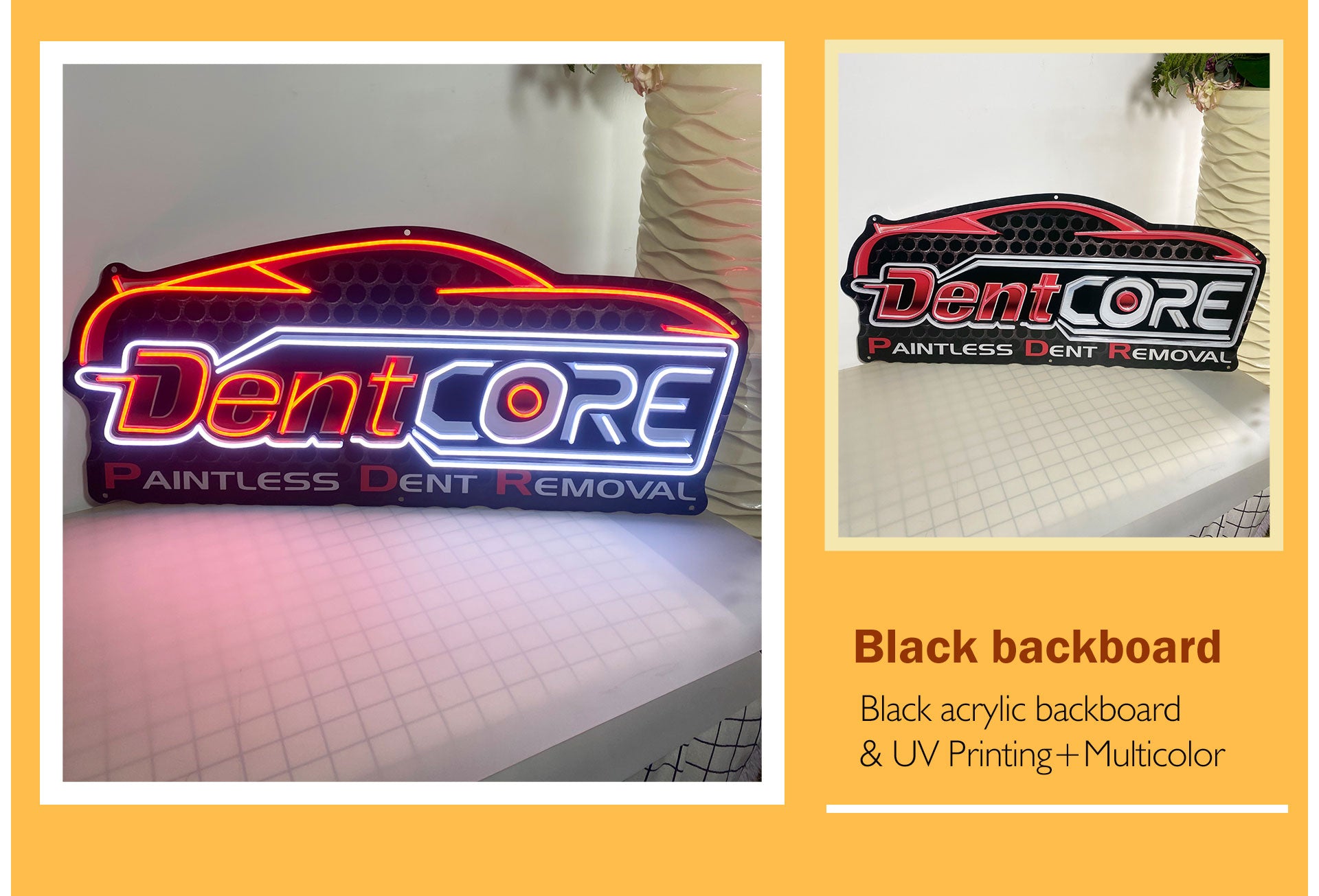 UV Printing+Multicolor neon