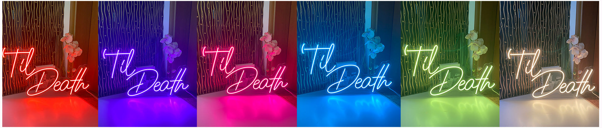 RGB color neon light