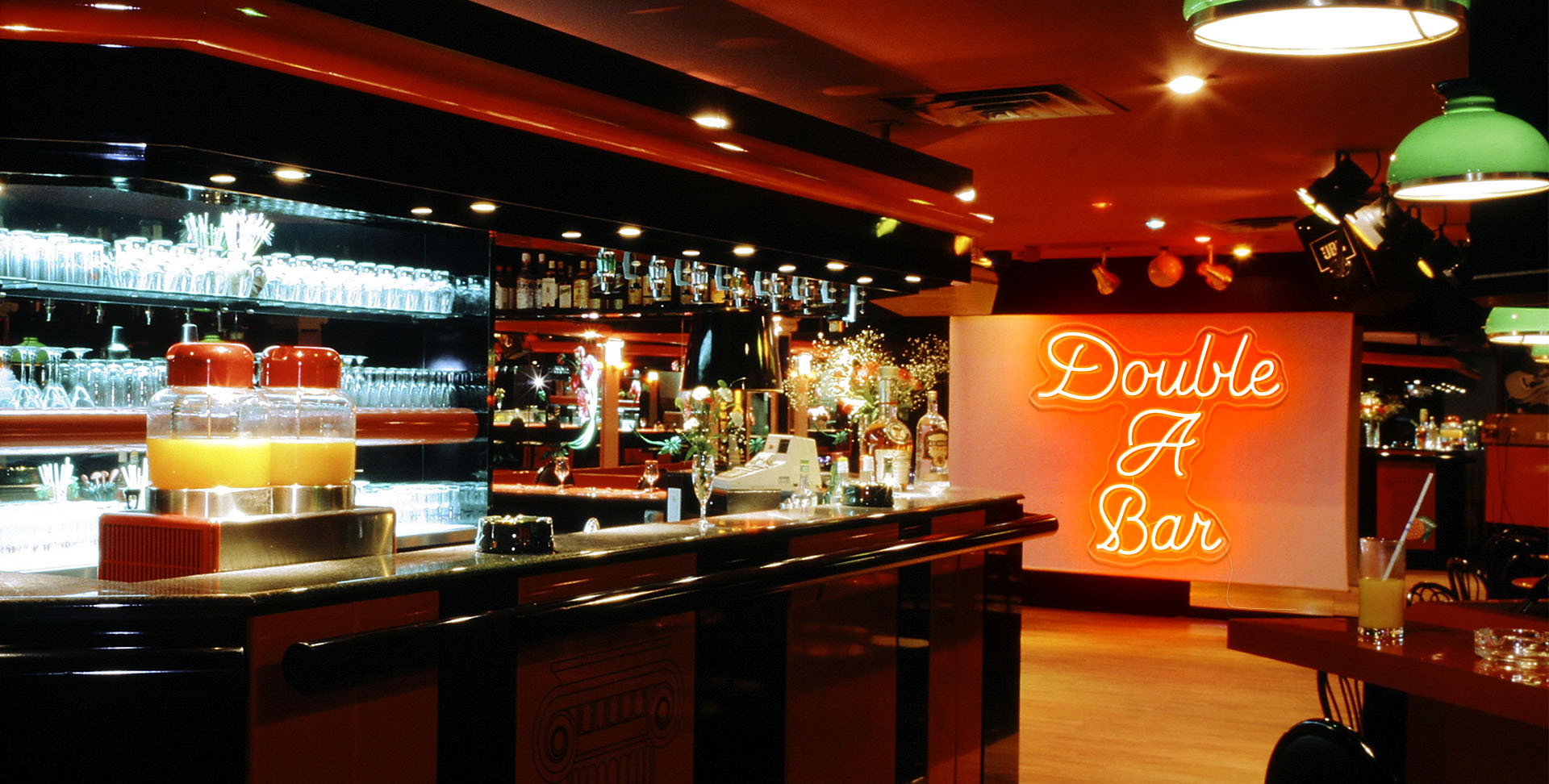 double a bar neon lights