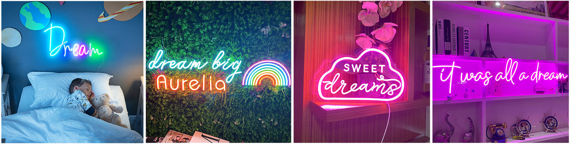 dream glowing sign
