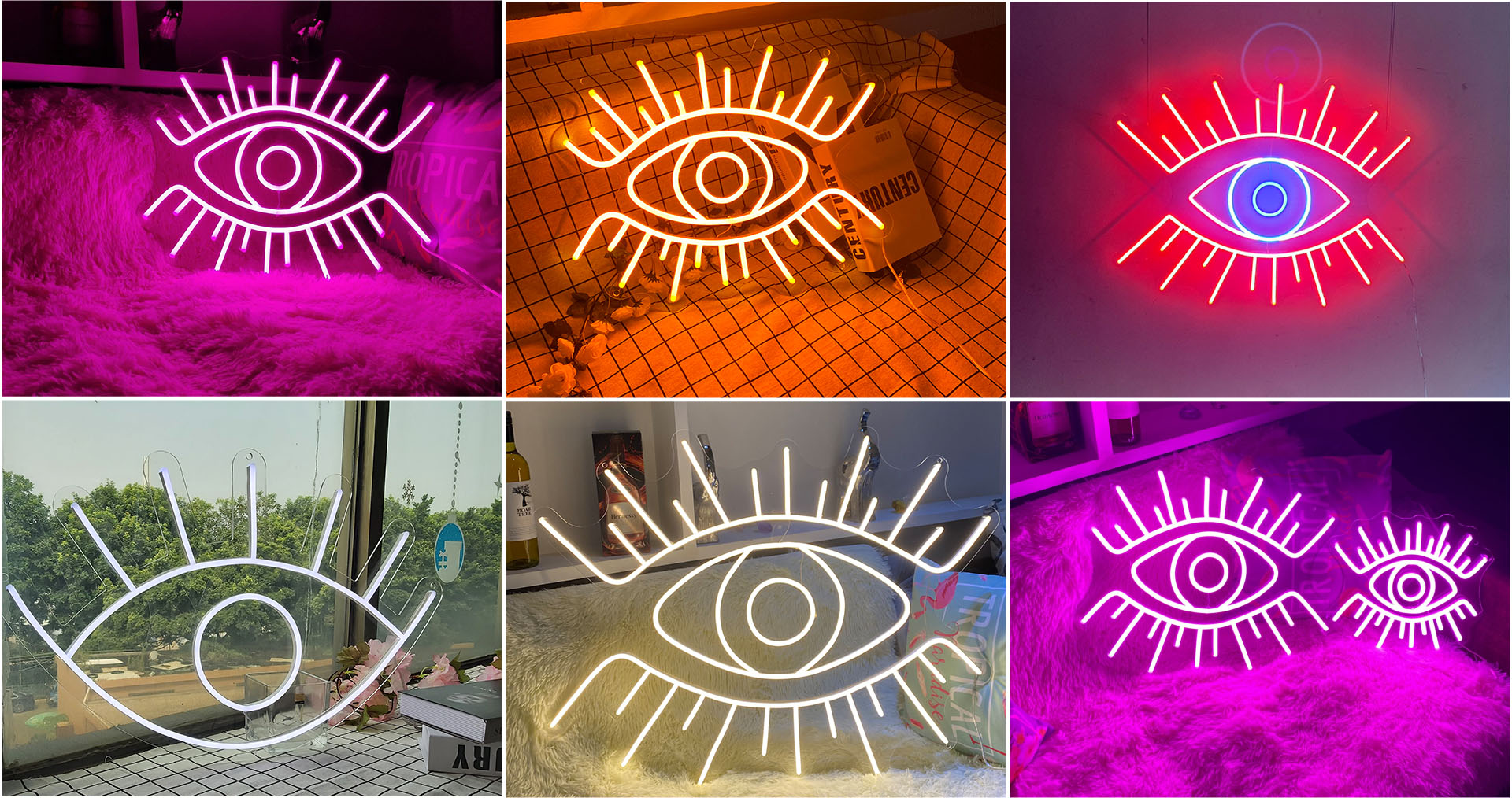 personalized eye led neon light
