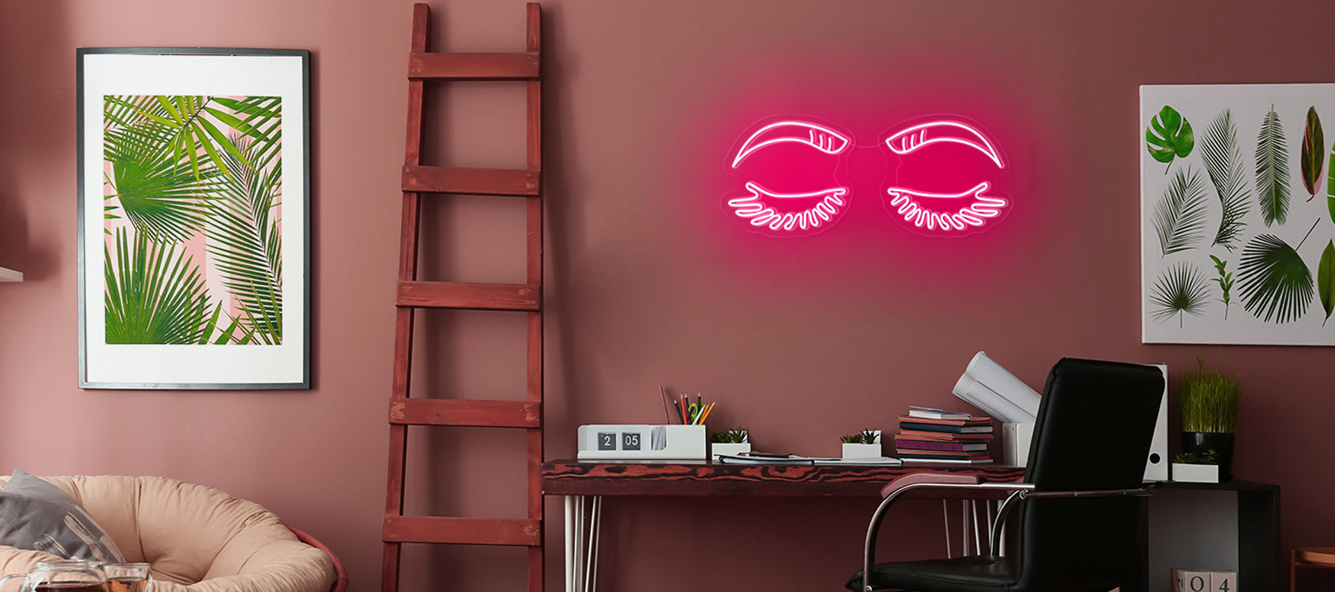 personalized eye neon light sign