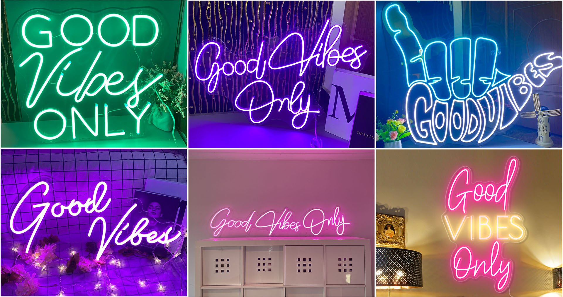 GOOD vibes only neon for home
