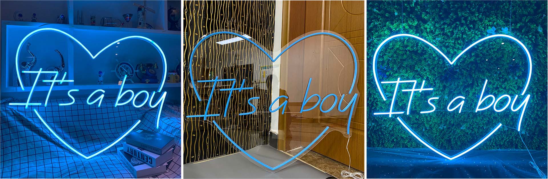 it's a boy neon light sign for boy's room