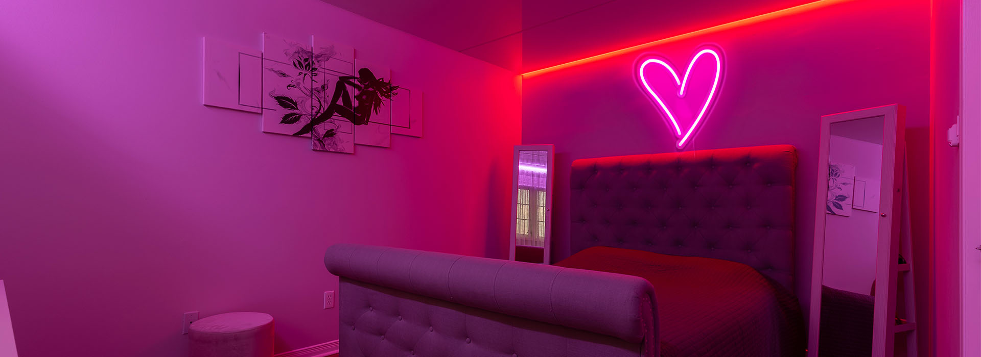 little heart led night light