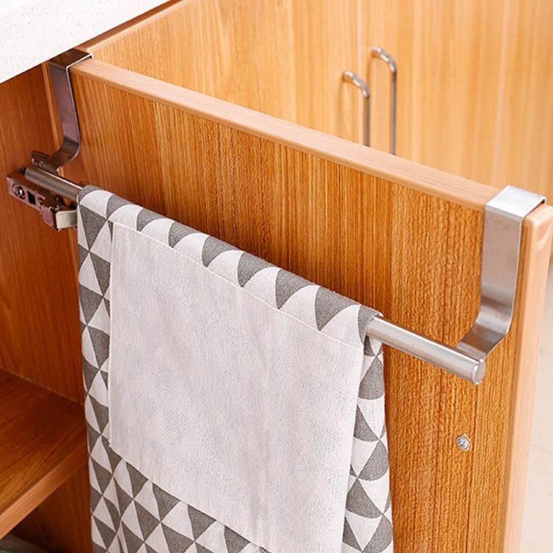 Over Kitchen Cabinet Door Towel Rack Bar