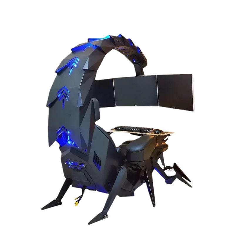 Zero Gravity Ergonomic Scorpion Super Gaming Cockpit Chair with 1-3 Monitors Support