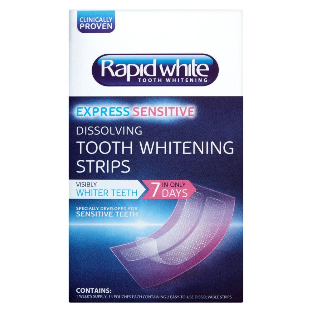 Express Sensitive 5 Minute Dissolving Tooth Whitening Strips