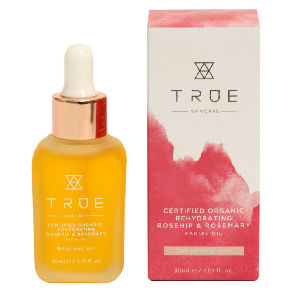 TRUE Skincare Certified Organic Rehydrating Rosehip & Rosemary Facial Oil 30ml