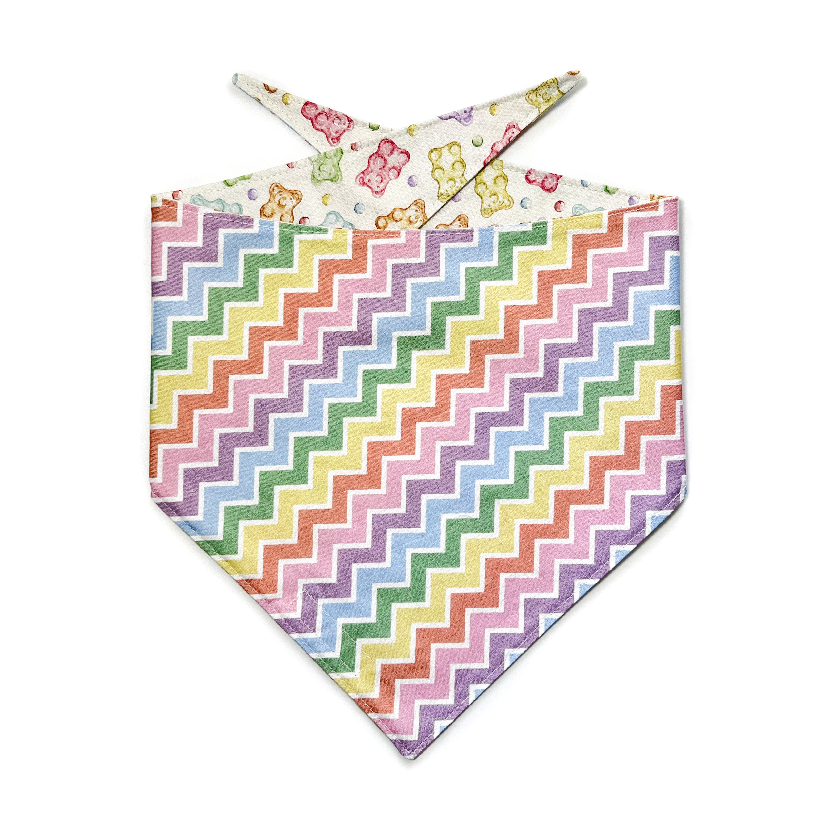 Rainbow Gummy Bears Reversible Bandana