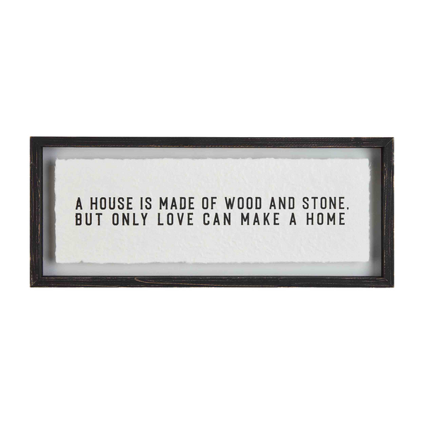 Mudpie | Love Makes A House Glass Plaque