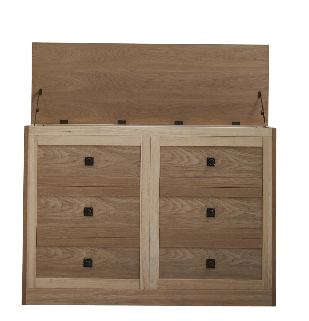 Touchstone Rustic Unfinished TV Lift Cabinet- 50