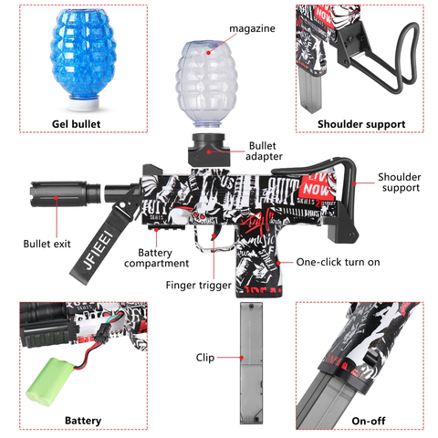 Ferventoys™ UZI Spritzballpistole