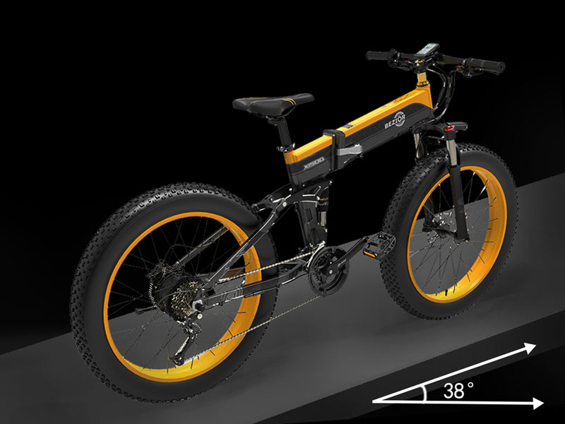26 pulgada bezior 1000w plegable bicicleta eléctrica ciclomotor E-Bike 12.8ah Fat bike 45km/h 