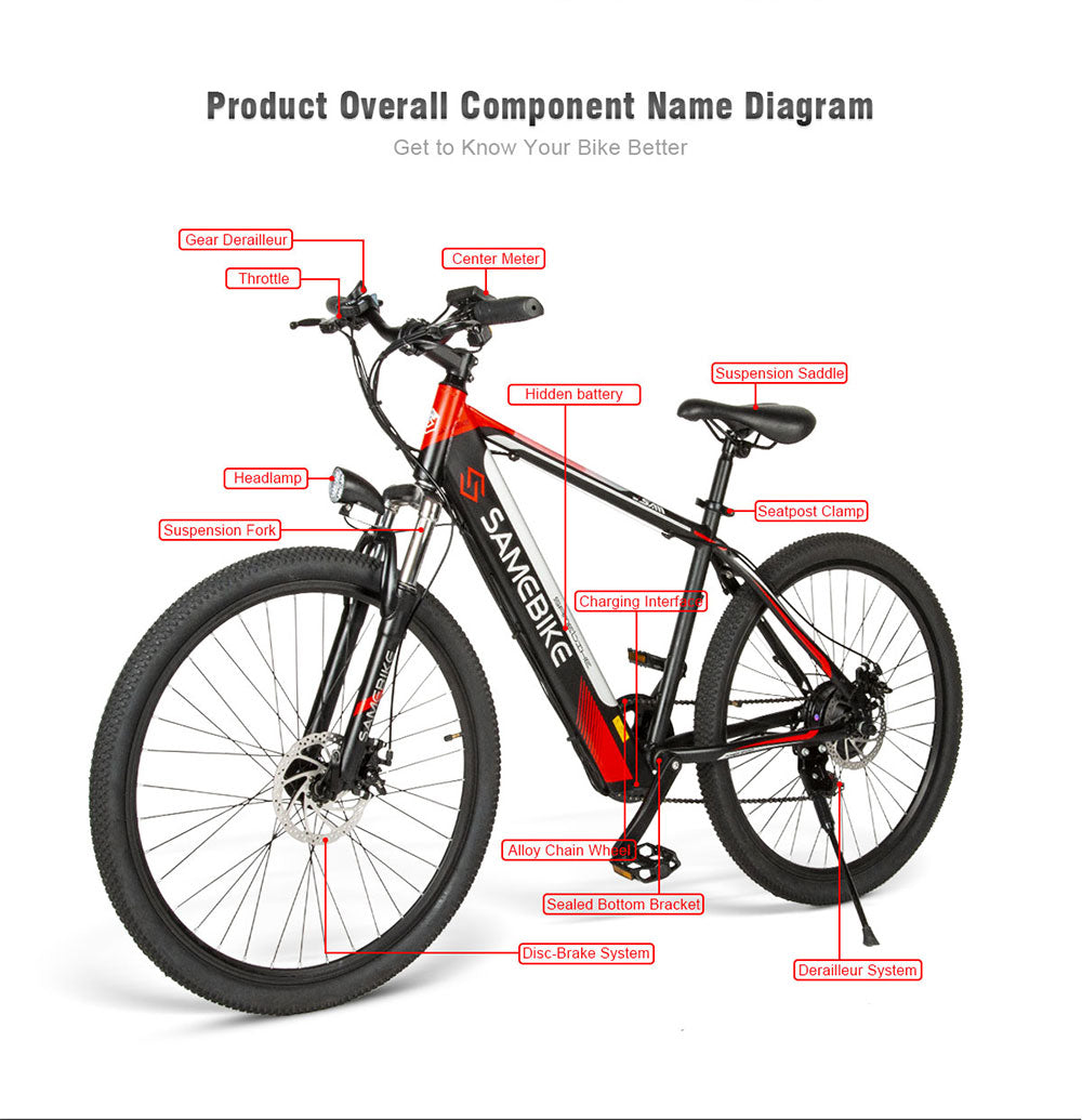 Samebike SH26 Electric City Bike 