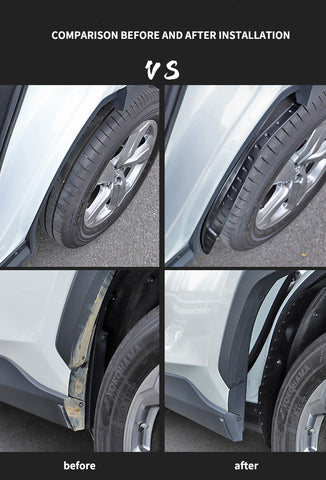 Para Toyota RAV4 2019 2020 revestimiento de rueda trasera guardabarros guardabarros protectores contra salpicaduras