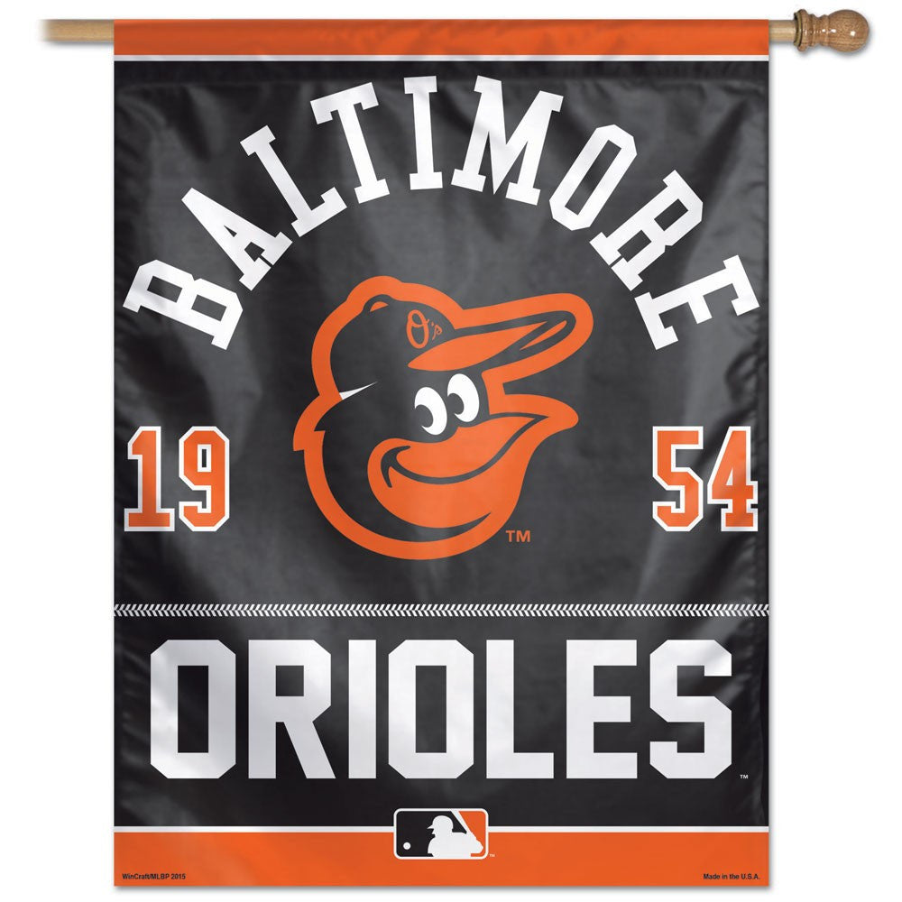 Baltimore Orioles year of Inception vertical Flag