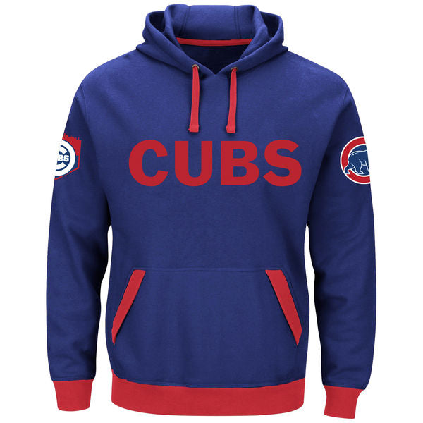 Chicago Cubs Blue Front Pocket pullover hoodie