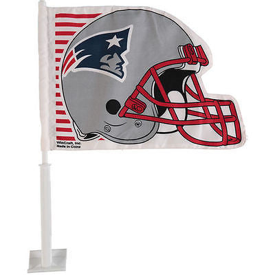 New England Patriots  Helmet Shaped Car Flag