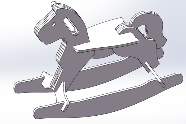 rocking horse drawing