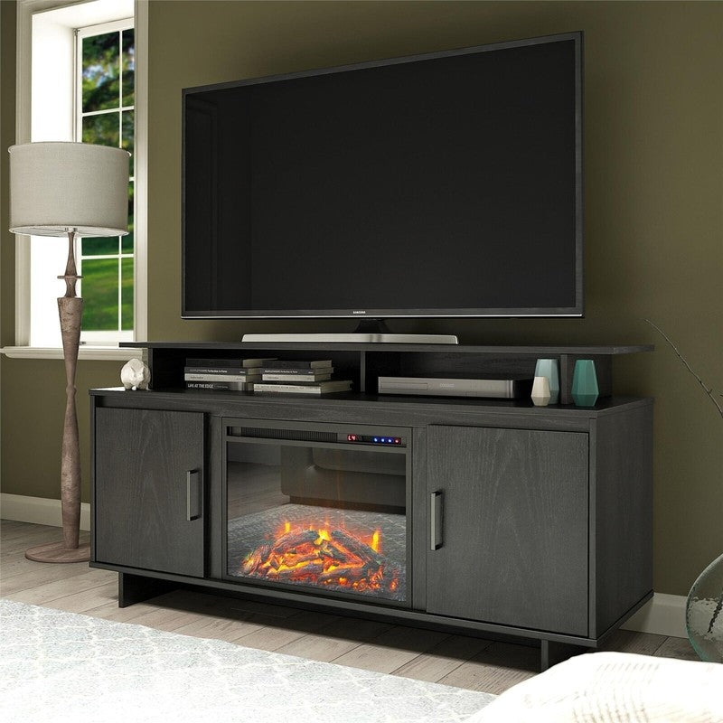 tv fireplace stand
